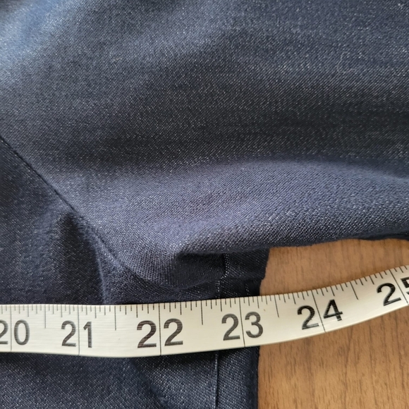 Venezia Jeans Women Full Zip Jacket Size 14 Blue Denim Stretch Biker Lightweight - Picture 4 of 10